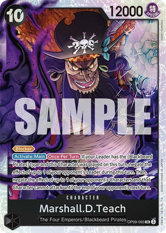 Marshall.D.Teach (093) - Foil (Emperors in the New World)(OP09-093)(SR)