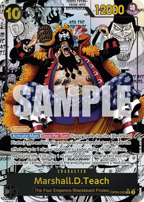 Marshall.D.Teach (093) - Manga - Foil (Emperors in the New World)(OP09-093)(SR)