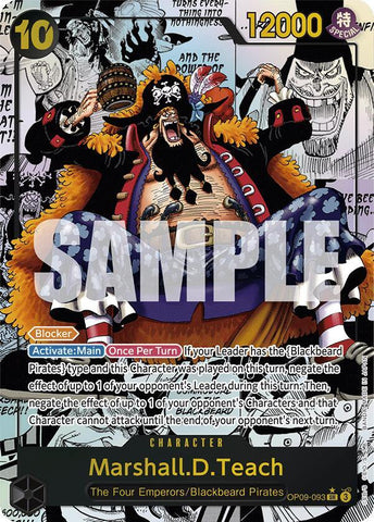 Marshall.D.Teach (093) - Manga - Foil (Emperors in the New World)(OP09-093)(SR)