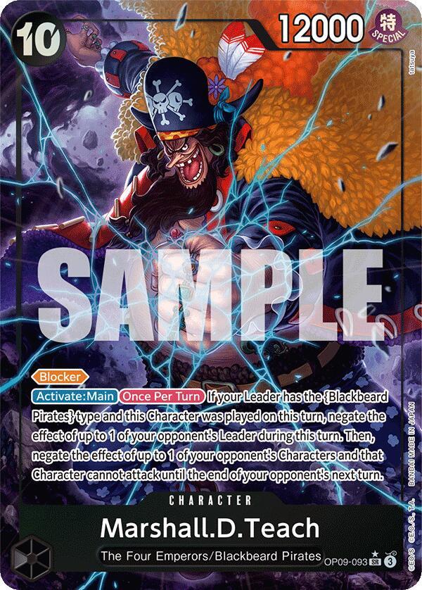 Marshall.D.Teach (093) - Alternate Art - Foil (Emperors in the New World)(OP09-093)(SR)