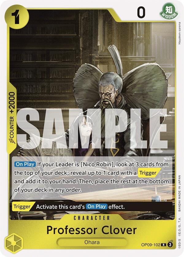 Professor Clover - Foil (Emperors in the New World)(OP09-102)(R)