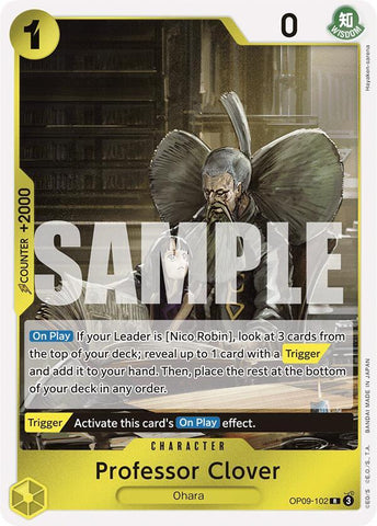 Professor Clover - Foil (Emperors in the New World)(OP09-102)(R)