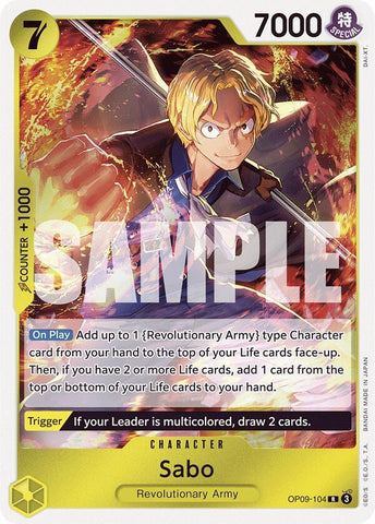 Sabo (104) - Foil (Emperors in the New World)(OP09-104)(R)