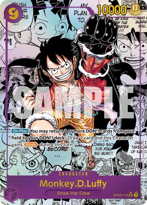 Monkey.D.Luffy (119) - Manga - Foil (Emperors in the New World)(OP09-119)(SEC)