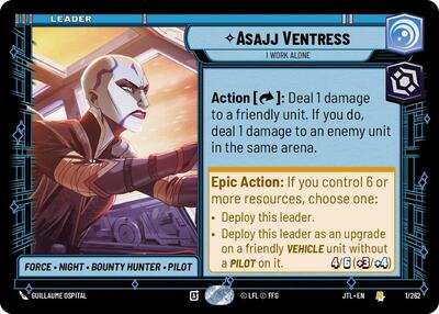 Asajj Ventress, I Work Alone (Jump to Lightspeed)(JTL-001/262)(R)