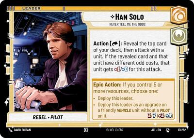Han Solo, Never Tell Me the Odds (Jump to Lightspeed)(JTL-017/262)(S)