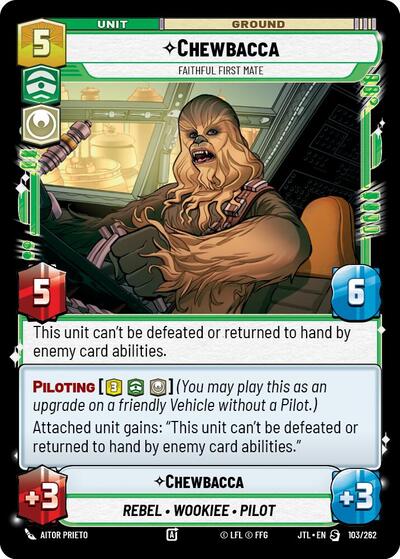 Chewbacca, Faithful First Mate (Jump to Lightspeed)(JTL-103/262)(S)