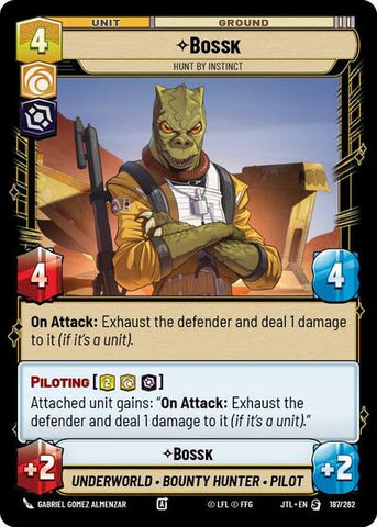 Bossk, Hunt By Instinct (Jump to Lightspeed)(JTL-187/262)(S)