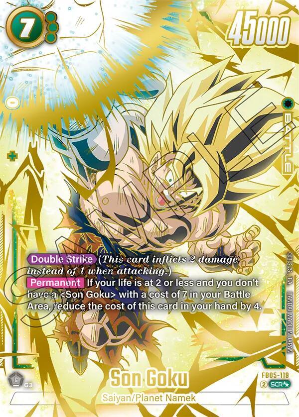 Son Goku [119] [Super Alternate Art] [Foil] (FB05-119)(SCR)
