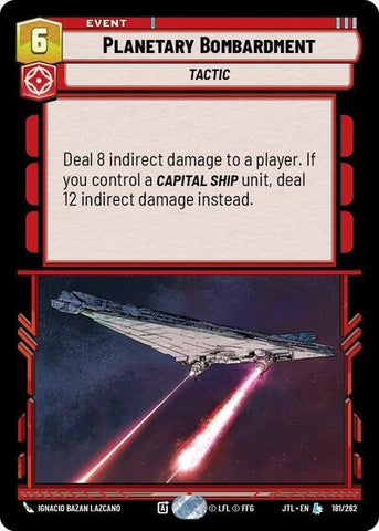 Planetary Bombardment (Jump to Lightspeed)(JTL-181/262)(L)
