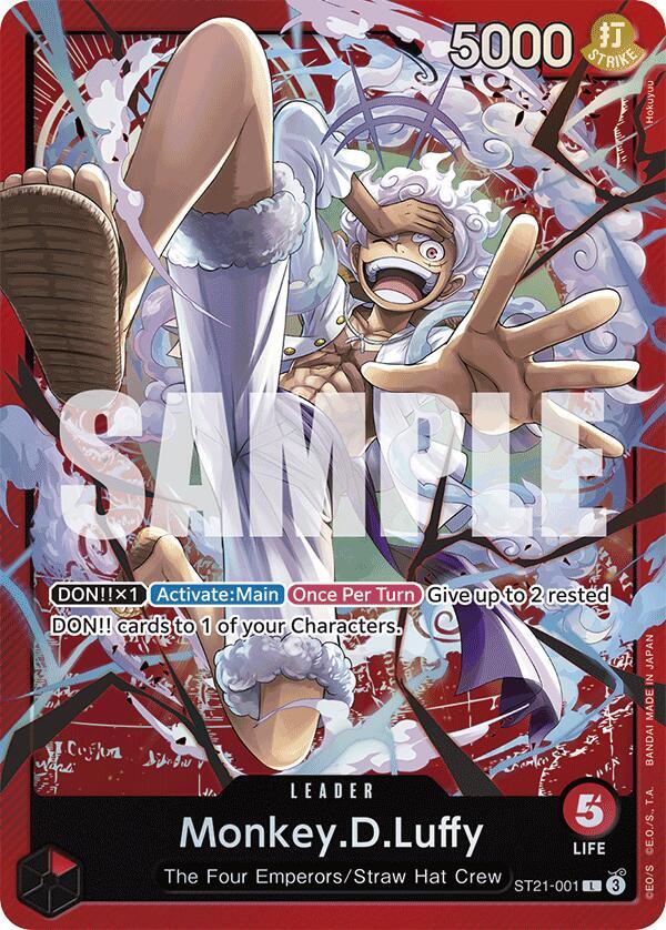 Monkey.D.Luffy (001) - Foil (Starter Deck 21 EX: Gear 5)(ST21-001)(L)