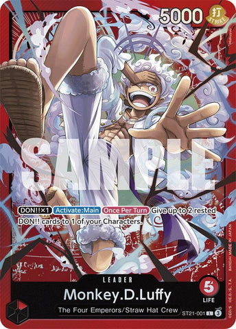 Monkey.D.Luffy (001) - Foil (Starter Deck 21 EX: Gear 5)(ST21-001)(L)