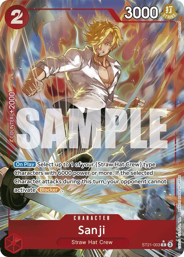 Sanji (Parallel) - Foil (Starter Deck 21 EX: Gear 5)(ST21-003)(C)