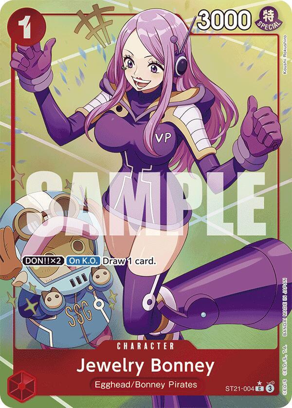Jewelry Bonney (Parallel) - Foil (Starter Deck 21 EX: Gear 5)(ST21-004)(C)