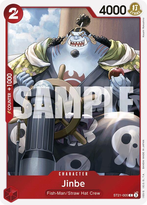 Jinbe - Foil (Starter Deck 21 EX: Gear 5)(ST21-005)(C)