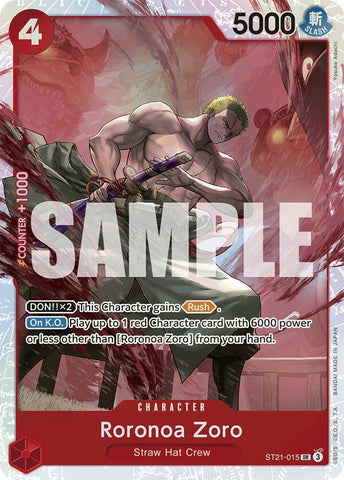 Roronoa Zoro - Foil (Starter Deck 21 EX: Gear 5)(ST21-015)(SR)