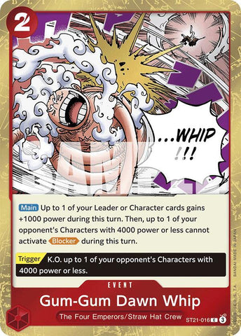 Gum-Gum Dawn Whip - Foil (Starter Deck 21 EX: Gear 5)(ST21-016)(C)