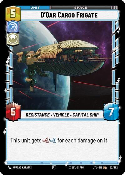 D'Qar Cargo Frigate (Jump to Lightspeed)(JTL-052/252)(C)