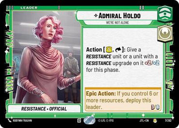 Admiral Holdo, We're Not Alone (Jump to Lightspeed)(JTL-007/262)(R)