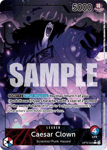 Caesar Clown (002) - Parallel - Foil (Royal Blood)(OP10-002)(L)