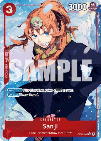 Sanji - Parallel - Foil (Royal Blood)(OP10-005)(SR)