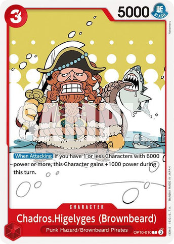 Chadros.Higelyges (Brownbeard) (Royal Blood)(OP10-010)(C)