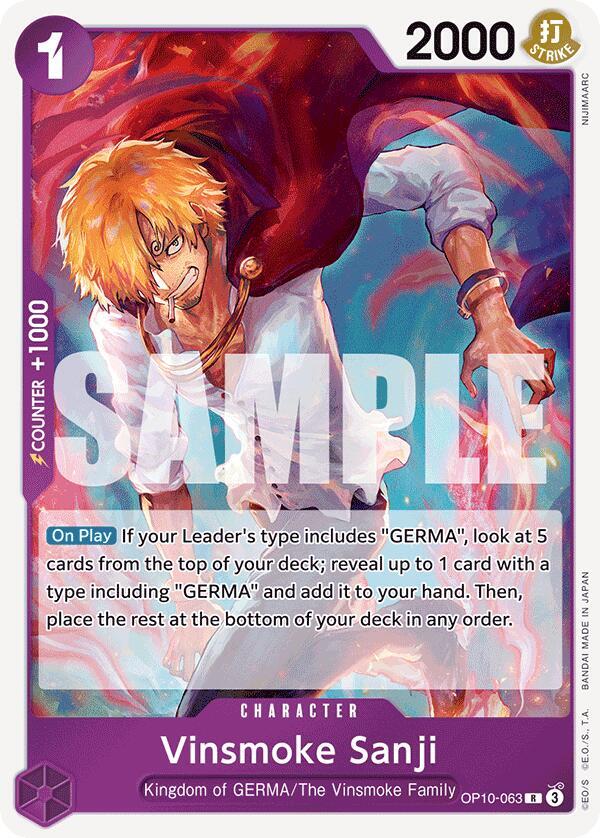 Vinsmoke Sanji - Foil (Royal Blood)(OP10-063)(R)