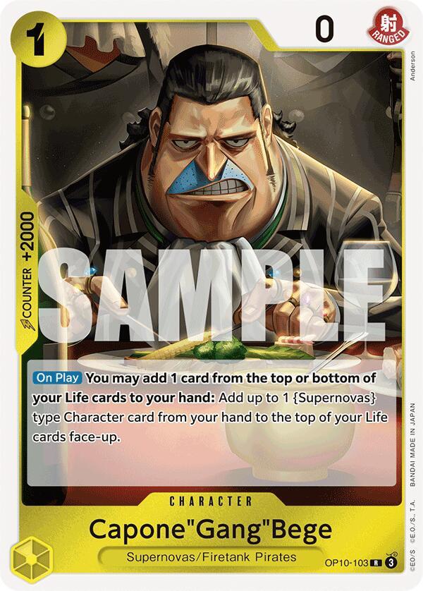 Capone"Gang"Bege - Foil (Royal Blood)(OP10-103)(R)