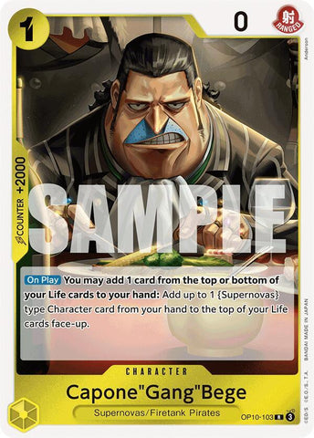 Capone"Gang"Bege - Foil (Royal Blood)(OP10-103)(R)