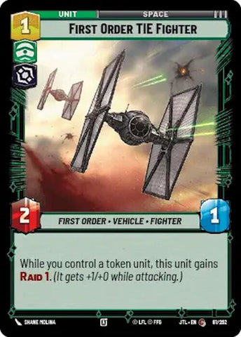 First Order TIE Fighter (081/257) [Jump to Lightspeed]