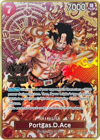 Portgas.D.Ace [One Piece Japanese Version 2nd Anniversary Set] [Foil] (One Piece Promotion Cards)(OP02-013)(SR)