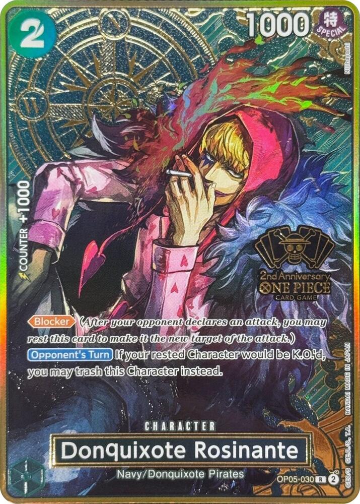 Donquixote Rosinante [One Piece Japanese Version 2nd Anniversary Set] [Foil] (One Piece Promotion Cards)(OP05-030)(R)