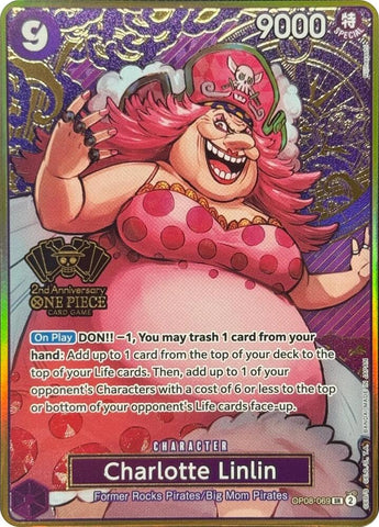 Charlotte Linlin [One Piece Japanese Version 2nd Anniversary Set] [Foil] (One Piece Promotion Cards)(OP08-069)(SR)