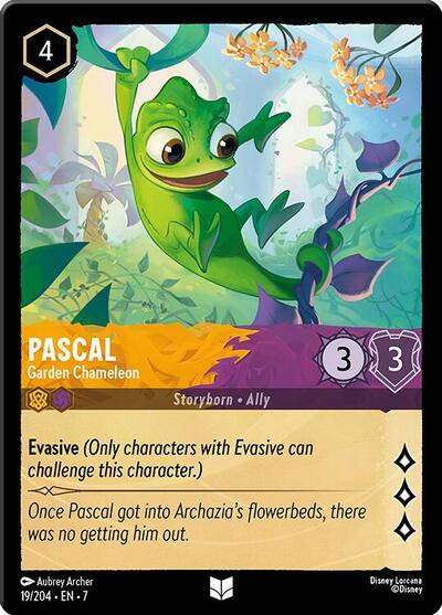 Pascal - Garden Chameleon - Cold Foil (Archazia's Island)(7-019/204)(U)