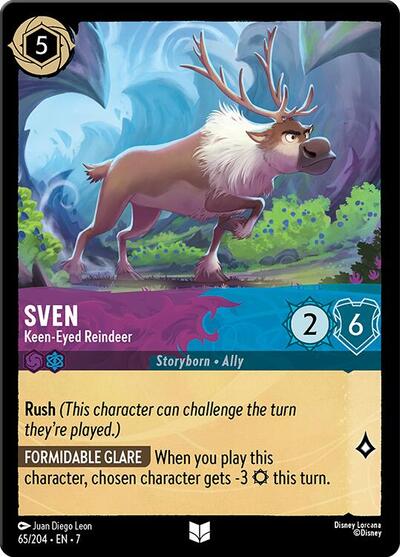 Sven - Keen-Eyed Reindeer - Cold Foil (Archazia's Island)(7-065/204)(U)