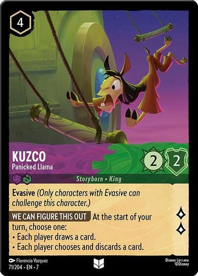 Kuzco - Panicked Llama (Archazia's Island)(7-071/204)(U)
