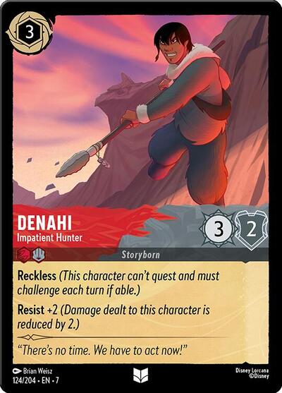 Denahi - Impatient Hunter - Cold Foil (Archazia's Island)(7-124/204)(U)