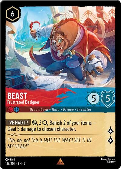 Beast - Frustrated Designer - Cold Foil (Archazia's Island)(7-136/204)(R)
