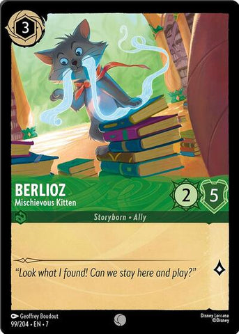 Berlioz - Mischievous Kitten - Cold Foil (Archazia's Island)(7-099/204)(C)
