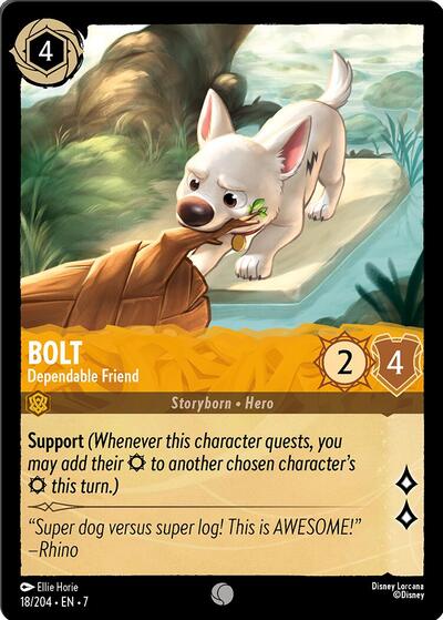 Bolt - Dependable Friend - Cold Foil (Archazia's Island)(7-018/204)(C)