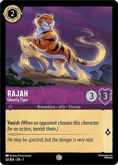 Rajah - Ghostly Tiger - Cold Foil (Archazia's Island)(7-062/204)(C)
