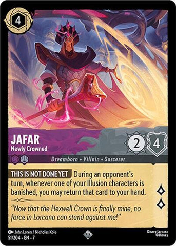Jafar - Newly Crowned - Cold Foil (Archazia's Island)(7-051/204)(SR)