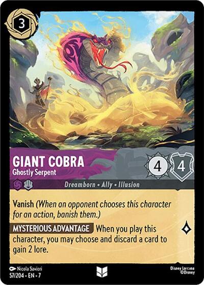 Giant Cobra - Ghostly Serpent (Archazia's Island)(7-057/204)(U)