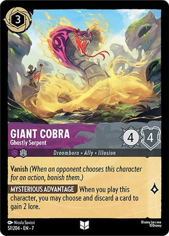 Giant Cobra - Ghostly Serpent (Archazia's Island)(7-057/204)(U)
