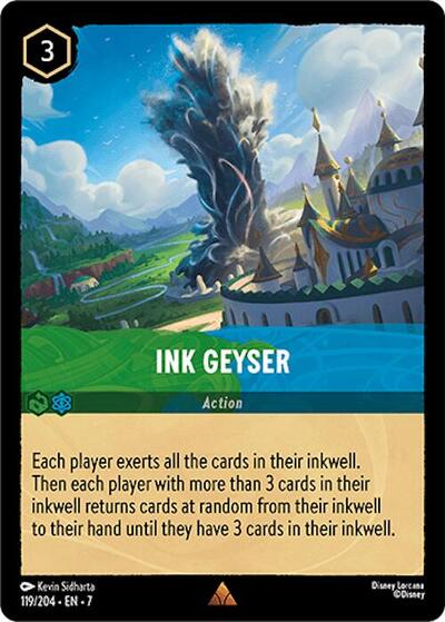 Ink Geyser - Cold Foil (Archazia's Island)(7-119/204)(R)