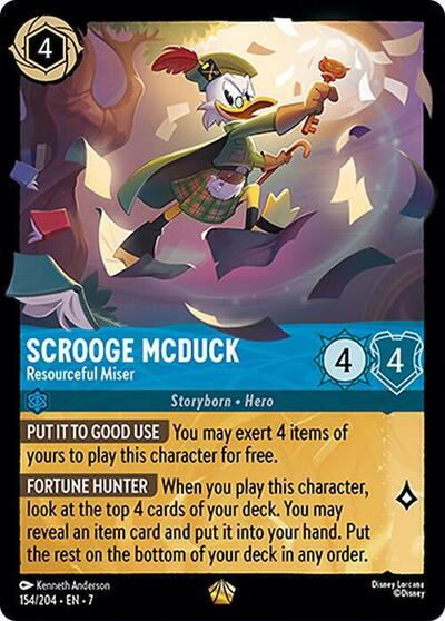 Scrooge McDuck - Resourceful Miser (Archazia's Island)(7-154/204)(L)