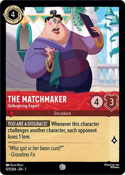 The Matchmaker - Unforgiving Expert - Cold Foil (Archazia's Island)(7-123/204)(C)