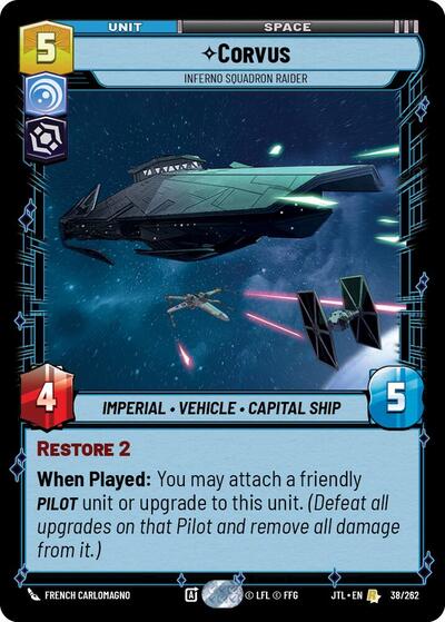 Corvus, Inferno Squadron Raider (Jump to Lightspeed)(JTL-038/262)(R)