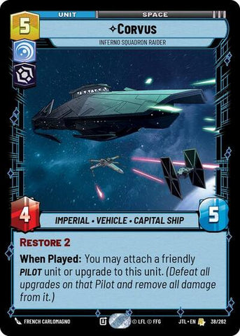 Corvus, Inferno Squadron Raider (Jump to Lightspeed)(JTL-038/262)(R)