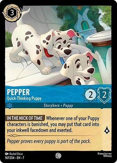 Pepper - Quick-Thinking Puppy (Archazia's Island)(7-167/204)(C)